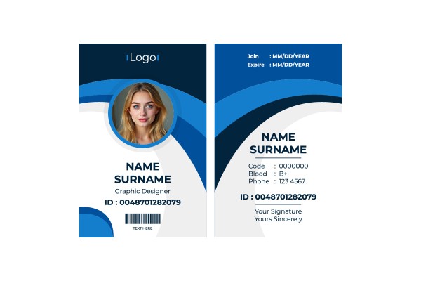 Classic Style ID Blue Badge